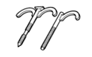 Крюк с дюбелем для 2 труб, REHAU (12573881002)